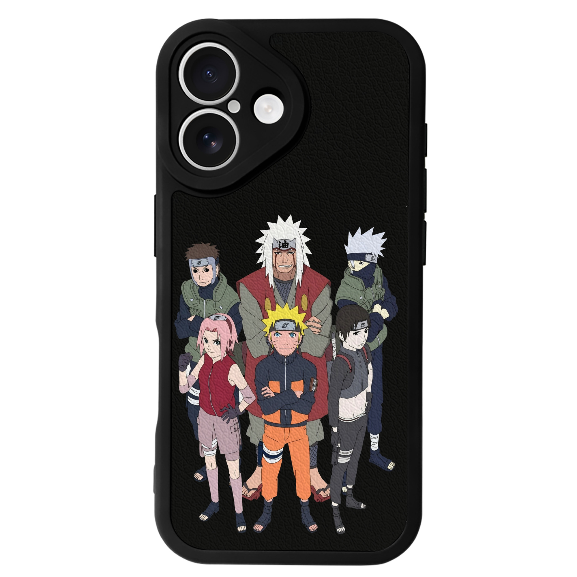 （画像用） NARUTO -ナルト- うずまき ナルト Uzumaki Naruto 【iPhone 16シリーズ対応】シリコンスマホケース（レザー調） 材質：シリコン